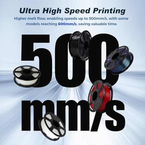 FLASHFORGE Rapid PLA Filament 1.75mm Ruby Red, 500mm/s High Speed Printing, 3D Printer Filament 1kg Spool, Dimensional Accuracy +/- 0.02mm, Enjoy Exceptional Print Quality 3