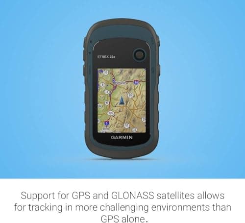 Garmin 010-02256-00 eTrex 22x, Rugged Handheld GPS Navigator, Black/Navy 5