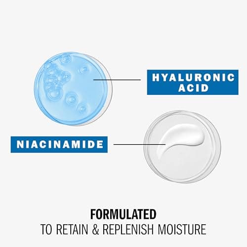 Olay Hylauronic Acid Face Mousturizer, Plump & Hydrate, Fragrance-Free - Hydrating Gel for Dry Skin Retain & Replenish Moisture, with Niacinamide, Non-Greasy, 2 Oz 3