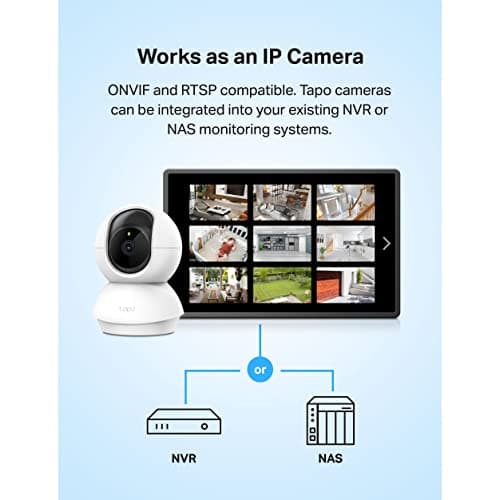 Tapo TP-Link 2K Pan/Tilt Security Camera for Baby Monitor, Dog Camera w/Motion Detection and Tracking, 2-Way Audio, Night Vision, Cloud &SD Card Storage, Works w/Alexa & Google Assistant C210 3
