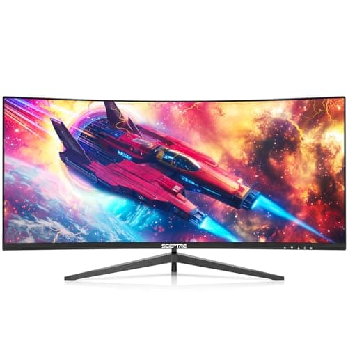 New! Sceptre Curved 30-inch Gaming Monitor 200+Hz FreeSync Build-in Speakers 2560 x 1080p HDMI x2 DP x2 Machine Black 2026 (C305B-200UN Series)