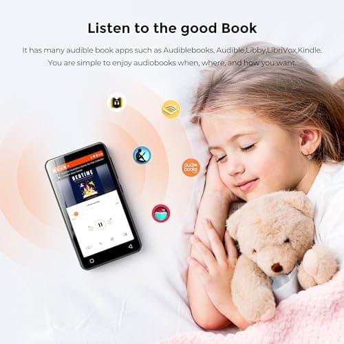 160GB MP3 Player with Bluetooth and WiFi, innioasis Music Player with Spotify,Pandora,Amazon Music,4" Touch Screen Android MP4 MP3 Player for Kids with Libby,Audible,Spotify Kids(Black) 3