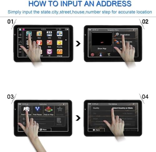 GPS Navigator for Car Truck RV – 9'' HD Touchscreen, Latest 2025 Maps with Custom Truck Routing, Lane Guidance, Speed & Red Light Camera Alerts,Turn-by-Turn Voice Directions, Free Lifetime Updates 5