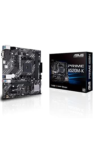 ASUS Prime A520M-K, AMD AM4, MATX, 64GB DDR4, 2 X DIMM, D-SUB, HDMI, PCIE