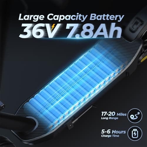 Heropick Electric Scooter for Adults, 500W Peak Motor, Max Speed 20 Mph, 17-20 Max Miles Range, 8.5" Solid Tires, Folding E-Scooter with Shock Absorber, APP Control, Integrated Bell 3