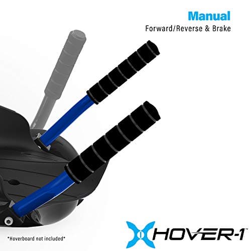 Hover-1 Falcon-1 Buggy Hoverboard Attachment Turbo LED Lights, Compatible with Most 6.5" & 8" Hoverboards, Hand-Operated Rear Wheel Control, Adjustable Frame, Easy to Install Hoverboard Go Kart 4