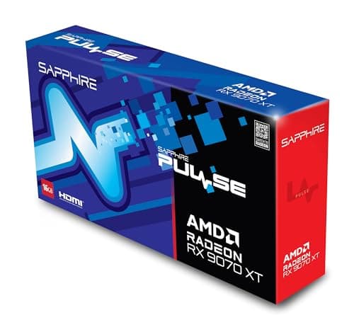 Sapphire 11348-03-20G Pulse AMD Radeon™ RX 9070 XT Gaming Graphics Card with 16GB GDDR6, AMD RDNA 4 5