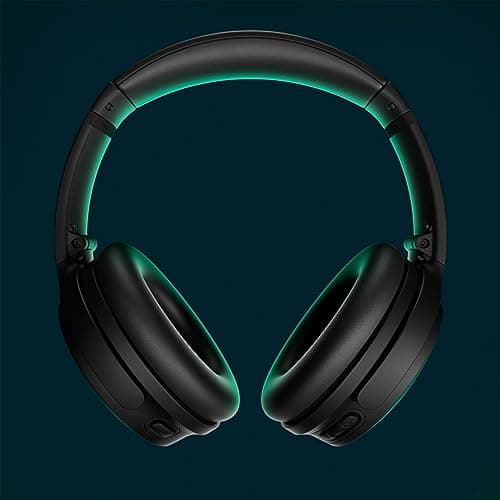 Bose QuietComfort Headphones - Wireless Bluetooth Headphones, Active Over Ear Noise Cancelling and Mic, USB-C Charging, Deep Bass, Up to 24 Hours of Playtime, Black 2