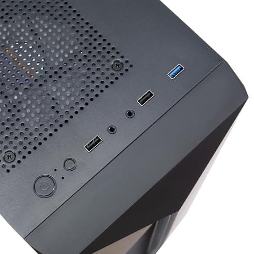 MXZ Desktop Gaming Computer Home&Office PC R5 5600GT,16GB DDR4 3200, 1 T NVME SSD，6 RGB Fans, Win 11 Pro 64-bit Ready 4