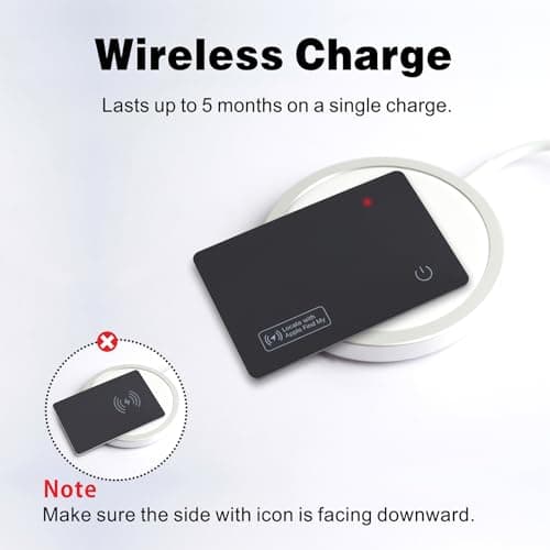 Eelexa Wallet Tracker Card, Rechargeable Thin Finder, Works with Apple Find My (iOS Only), Item Locator for Luggage Tags, Passports, Phone, IP68 Waterproof 4