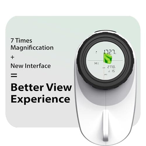 Gogogo Sport Vpro GS24 Golf & Hunting Laser Rangefinder, 7X Magnification, 1200 Yard Distance Measuring Range Finder with High-Precision Flag Pole Locking Vibration Function Slope Mode Continuous Scan 3