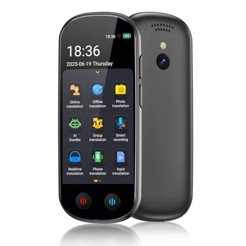 Language Translator Device No WiFi Needed, AI Translator with ChatGPT, Two Way Real Time Voice Translator Device with 150+ Languages, Recording/Offline/Photo Translation for Travel Business Learning
