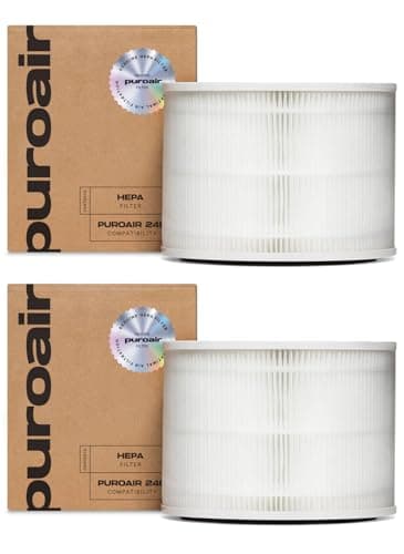 PuroAir 240 Replacement Filter - HEPA Filters up to 99.9% of Smoke, Pollen, Dust and Common Household Pollutants - HEPA Air Filter Replacement for PuroAir 240 Air Purifier (2 Pack)