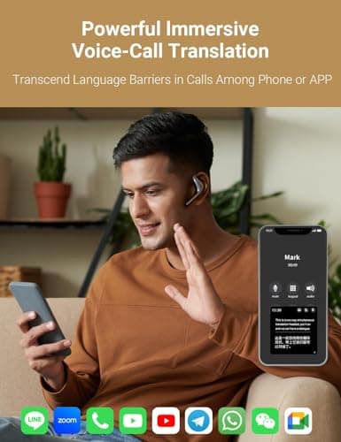 Timekettle W4 Pro AI Interpreter Earbuds, Real-Time Bidirectional Voice Translation,138 Languages, Video and Call Translation,for Global Business, Compatible with iOS/Android 5