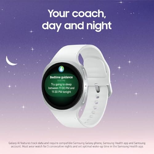 Samsung Galaxy Watch 8 (2025) 44mm LTE Smartwatch, Cushion Design, Fitness Tracker, Sleep Coaching, Running Coach, Energy Score, Heart Rate Tracking, Graphite [US Version, 2 Yr Warranty] 2