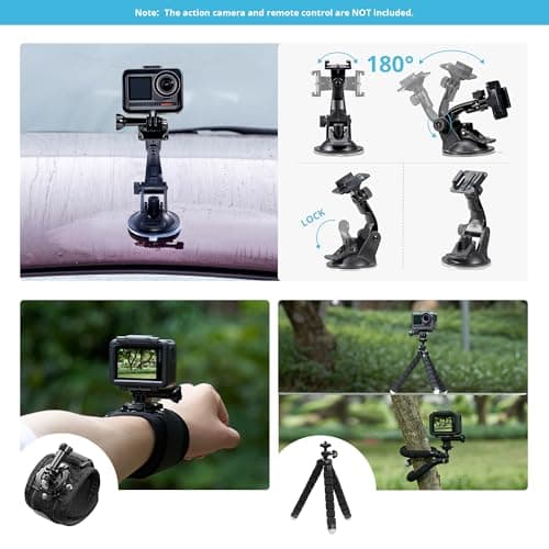 AKASO 42 in 1 Action Camera Accessories Kit for EK7000/EK7000 Pro/Brave 4/Brave 4 pro/Brave 7 LE/Brave 7/Brave 8/V50X/V50 Pro/V50 Elite/GoPro Hero 13 12 11 10 9 5