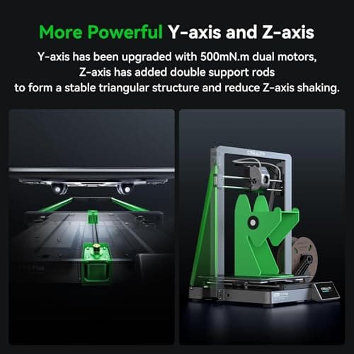 Creality Ender 3 V3 Plus 3D Printer, CoreXZ 600mm/s High-Speed Auto Leveling Direct Drive Extruder Stable Metal Build Tri-Metal Nozzle Ender 3D Printer Large Print Size 11.8x11.8x13.0in 5