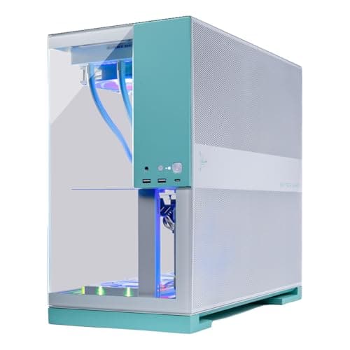 Skytech Gaming Aqua Desktop PC, Ryzen 7 7800X3D 4.2 GHz (5GHz), AMD RX 9060XT 16GB, 1TB Gen4 NVMe SSD, 32GB DDR5 RAM 5200 RGB, 850W Gold ATX 3 PSU, 360mm ARGB AIO, Wi-Fi, Win 11 3