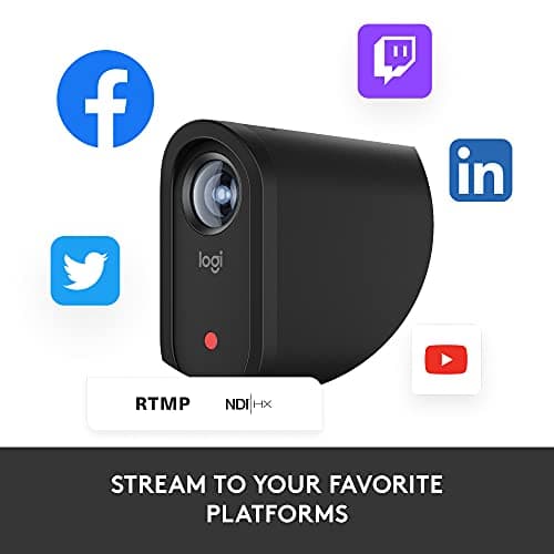 Logitech for Creators Mevo Start, Wireless Live Streaming Camera, 1080p HD Video Quality, Intelligent App Control, Stream via LTE or Wi-Fi - Black 4