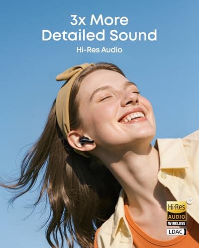Soundcore P31i by Anker, Real-Time Adaptive Noise Cancelling, Hi-Res Sound, Translation Earbuds, 50H Playtime, Wireless Earbuds, Bluetooth Earphones, Spatial Audio, Fast Charging, IP55 3
