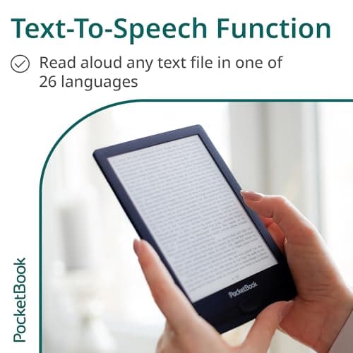 PocketBook Verse Pro E-Reader Waterproof | Eye-Friendly 6'' E-Ink Carta™ HD Touchscreen | Audio-Book & E-Book Reader | Text-to-Speech Function | SMARTlight | 16GB | WiFi & Bluetooth | Red 4