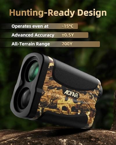 AOFAR HX-700N Hunting Range Finder 700 Yards Waterproof Archery Rangefinder for Bow Hunting with Range and Speed Mode, Free Battery, Carrying Case 3