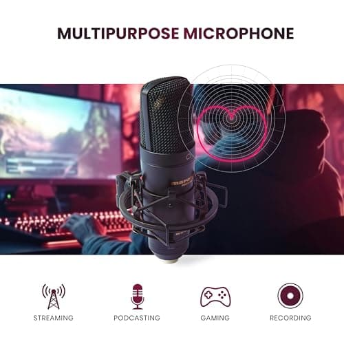 Marantz Professional MPM-2000U | Large Diaphragm Studio Quality USB Condenser Microphone For Podcasting & Recording, Including Shockmount, USB Cable & Carry Case 2