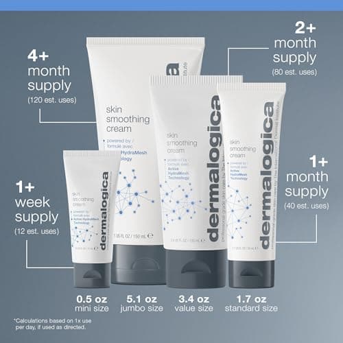 Dermalogica Skin Smoothing Cream - Face Moisturizer with Vitamin C and Vitamin E - Infuses Skin with 48 Hours of Continuous Hydration, 3.4 fl oz 4