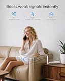 Cell Phone Booster for Home Office | Boosts 5G & 4G LTE | Cell Phone Signal Booster for All U.S. Carriers-Verizon, AT&T, T-Mobile & More | for Band 12/17,13,5,25/2,4 | HD Display | App | FCC Approved 2