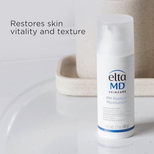EltaMD PM Restore Face Moisturizer, Night Moisturizer for Face, Facial Cream Safe For All Skin Types, 1.7 oz Pump 2