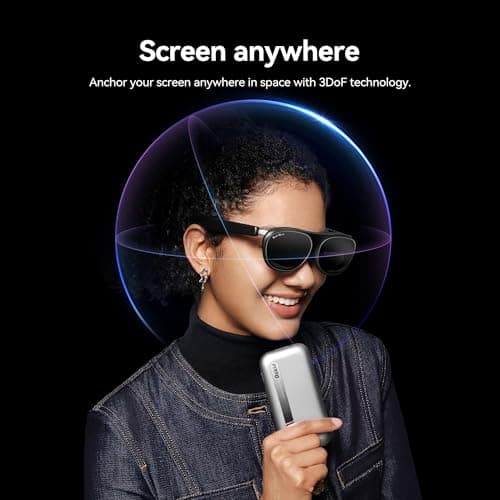 Rokid AR Spatial Glasses silver, AR Glasses Max2 silver with Station2, 360" Micro-OLED Three-Screen Display,120Hz OLED, 600 Nits, Multi-Tasking for Work & Gamingrt Console, Android, Windows Compatible 5