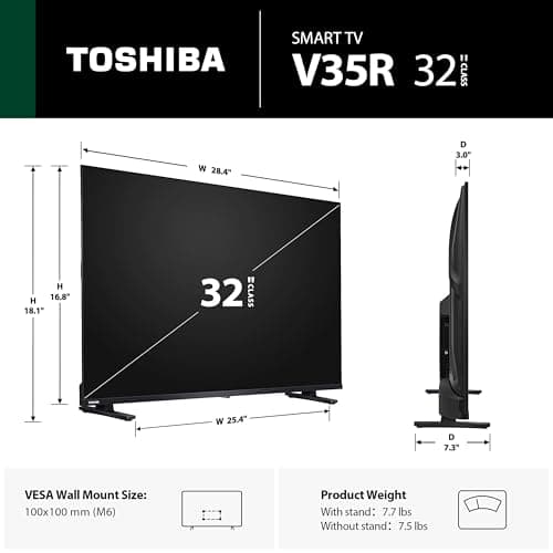 TOSHIBA 32" Class V35 Series LED FHD Smart Fire TV, Voice Remote with Alexa, Stream Live TV Without Cable 2