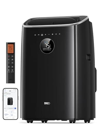 Dreo Portable Air Conditioners, 10,000 BTU Air Conditioner for Bedroom with Drainage-free Cooling, 45dB Quiet, APP/Voice/Remote, 24h Timer with Fan & Dehumidifier, Smart AC Unit for Room Indoors