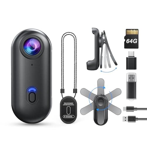 BOBLOV W4 4K Mini Body Camera, Wearable 64GB Camera with 360°Rotatable Clip & Magnetic Clip, 120 Minutes for recording, Easy to Use and Take for Lecture, Traveling, Pet Walking and Outdoors Activities 5