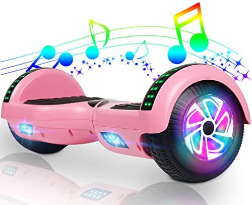 CBD Scooter with Corlorful LED Lights,6.5" Wheels, Dual 300W Motor Scooter for Kids Girls Boys Adults, All Ages(A03-Pink) 5