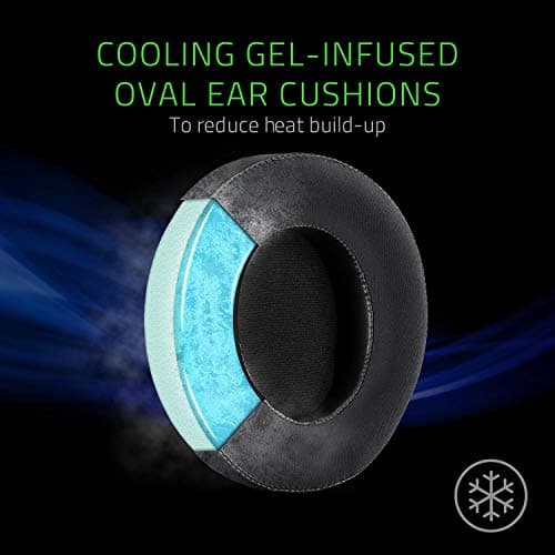 Razer Kraken Gaming Headset: Lightweight Aluminum Frame - Retractable Noise Isolating Microphone - for PC, PS4, PS5, Switch, Xbox One, Xbox Series X & S, Mobile - 3.5 mm Headphone Jack - Black/Blue 5