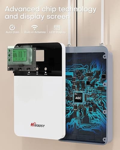 Cell Phone Booster for Home Office, Cover 8000 sq ft with 2 Indoor Antennas for All US Carriers, Cell Phone Signal Booster for Destination RV 4G 5G LTE Verizon AT&T T-Mobile APP Support FCC 5