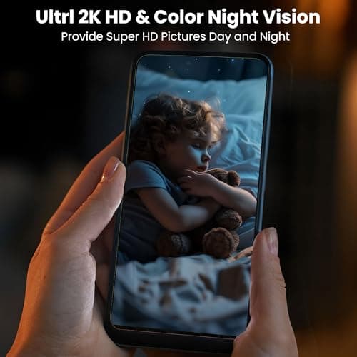 2025 Upgraded 2K Security Cameras Wireless Outdoor, Free Cloud Storage, 1-6 Months Battery Life, Waterproof, 2-Way Talk, AI Motion Detection Spotlight Siren Alarm Cameras for Home Security 2