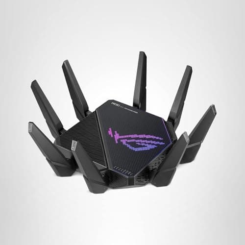 ASUS ROG Rapture GT-AX11000 Pro Tri-Band WiFi 6 Extendable Gaming Router, 10G & 2.5G Ports, ASUS RangeBoost Plus, Triple-level Game Acceleration, Subscription-free Network Security, AiMesh Compatible 5