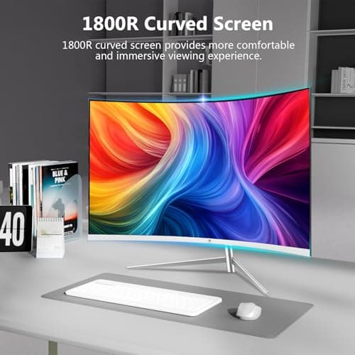 Z-Edge 27-inch Curved Gaming Monitor, Full HD 1080P 1920x1080 LED Backlight Monitor, with 100Hz Refresh Rate and Eye-Care Technology, 178° Wide View Angle, VGA+HDMI 2