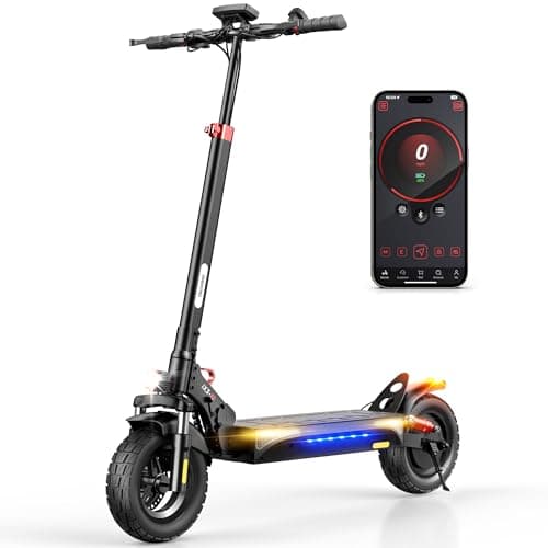 iScooter iX3 Electric Scooter,10" Off Road Pneumatic Tires,800W Motor E-Scooter Up to 25 Miles Range, Top Speed 25MPH, Adjustable Handlebar Height, Folding Commuting Escooter for Adults