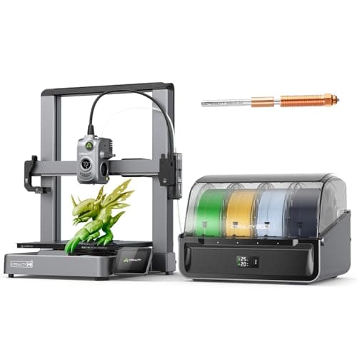 Creality Hi Combo（A） 3D Printer, 4-Color CFS System, Auto RFID Filament Detection, 500mm/s Speed, All-Metal Frame, 260x260x300mm Build Volume, Smart Cloud Control