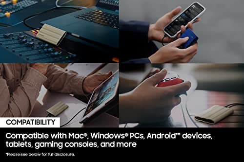 SAMSUNG T7 Shield Portable External Solid State Drive USB 3.2 1TB, IP65 Water Resistant, Compatible with PC/Mac/Android/Gaming Consoles (MUPE1T0K/AM), Beige 3