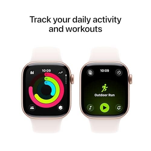 Apple Watch Series 11 [GPS 42mm] Smartwatch with Rose Gold Aluminum Case with Light Blush Sport Band - S/M. Sleep Score, Fitness Tracker, Health Monitoring, Always-On Display, Water Resistant 4