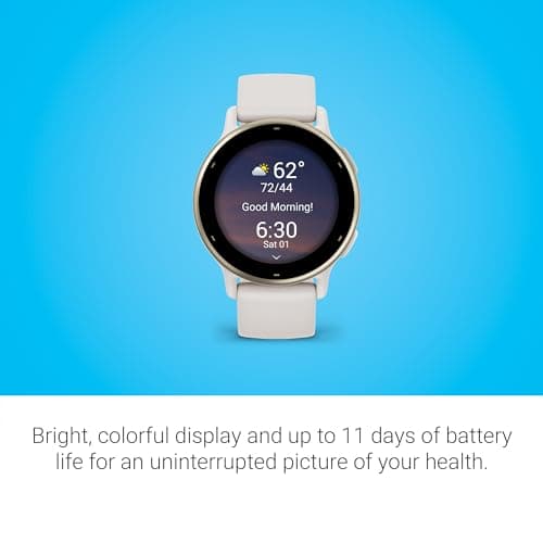Garmin vívoactive 5, Health and Fitness GPS Smartwatch, AMOLED Display, Up to 11 Days of Battery, Ivory 3
