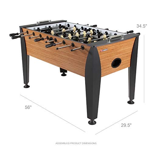 Atomic Pro Force 56" Foosball Table with Internal Ball Return and Ball Entry, Leg Levelers, and Heavy-Duty Legs 2