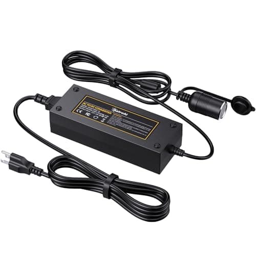 AstroAI AC to DC Converter 10A/120W/7.78FT/110V to12V Converter, Car Cigarette Lighter Adapter, AC/DC Power Supply Adapter Transformer for Inflator, Car Refrigerator, and Other Car Devices