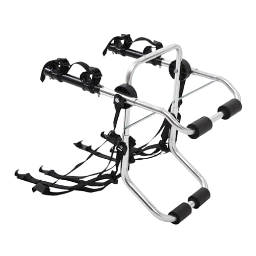 Young Aluminum 2-Bike Rack Trunk Mount, Hightweight for 2 Bicycles Up to 70 lbs Load