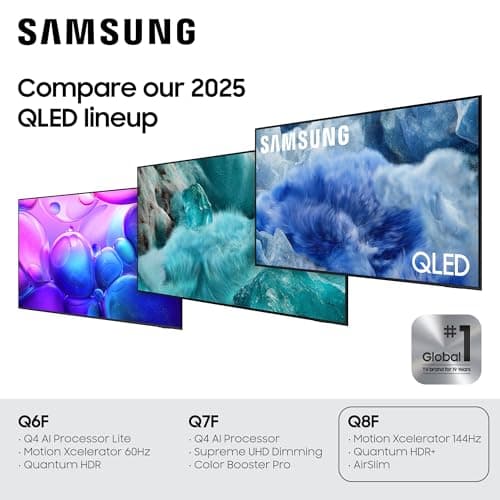 Samsung 65-Inch Class QLED Q8F 4K UHD Smart TV (2025 Model) Q4 AI Processor, 100% Color Volume with Quantum Dot, AirSlim Design, Endless Free Content, Samsung Vision AI, Alexa Built-in 3