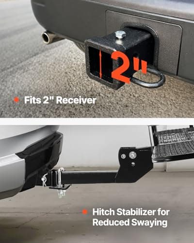 VEVOR 60x24x6 Folding Hitch Carrier - 500lb Capacity Cargo Basket & Waterproof Bag, Fits 2" Hitch Receiver for SUV, Truck, Pickup 5